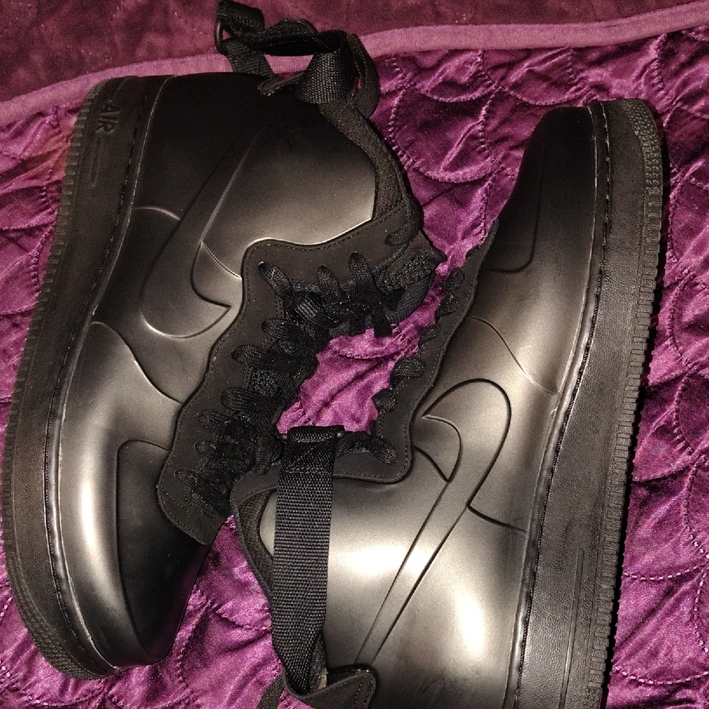 Nike Air Force 1 Foamposite Triple Black M-size12
